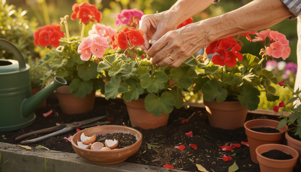 découvrez les recettes de grand-mère pour avoir de beaux géraniums. apprenez les astuces efficaces pour entretenir et faire prospérer vos plantes facilement.